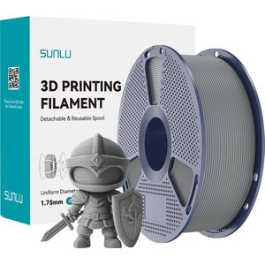SUNLU PLA Filament Grijs 1.75mm – 1kg – Hoogwaardige & Betrouwbare 3D-printer filament