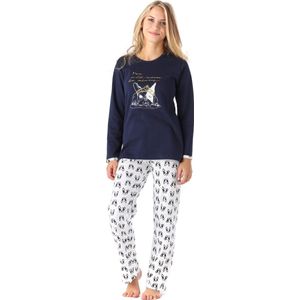 Merry Style Kinderen Pyjama - Lange mouwen - Lange broek - Katoen - MS-TR-691 - Donkerblauw - 146