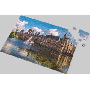 Binnenhof Gebouw Den Haag Puzzel - Iconisch Parlement Tafereel van 1000 Stukjes - Hoogwaardige Kartonnen Puzzel - Historische Pracht - Educatief Vermaak - Nederlandse Politiek in Beeld