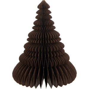 J-Line kerstboom Vouwbaar papier - bruin - large