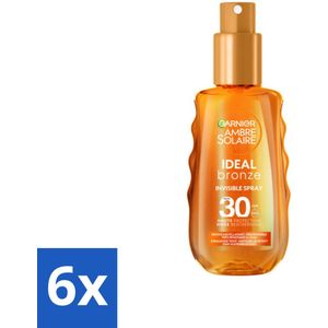 Garnier - Ambre Solaire - Invisible Spray - Ideal Bronze - SPF 30 - 150 ml - Voordeelverpakking - 6 stuks
