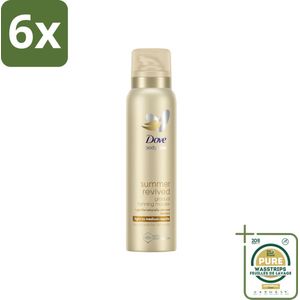 Dove Body Love Zelfbruinende Mousse - Summer Revived - Light-Medium - 150 ml - Voordeelverpakking - 6 stuks - Zomerse gloed - Gehydrateerde huid