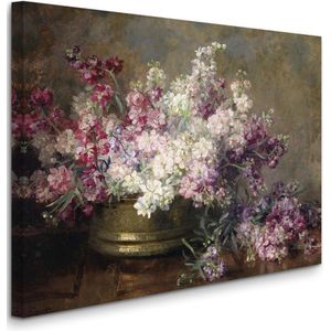Marie Egner - Copper Bowl Filled with White and Pink Flowers - Koperen kom gevuld met witte en roze bloemen (c.1940) - 2:3