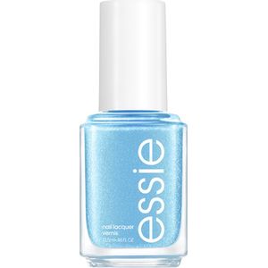 essie - winter 2023 limited edition - 941 temperature check - blauw - glanzende met glinsterende nagellak - 13,5ml
