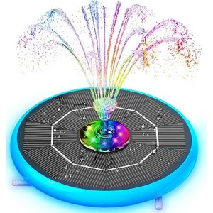 55 W led-fontein op zonne-energie met draaibare fontein - Waterpomp voor vogels - Badkamer tuin vijver - Maximale watersproeihoogte 120 l/h Solar Fontein
