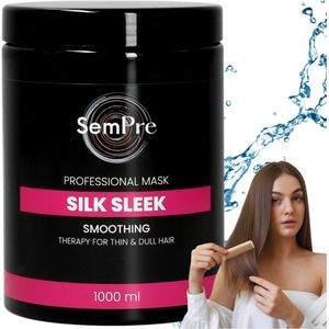 Sempre - Haarmasker Silk Sleek - verzorging voor glanzend en zijdezacht haar - Haarverzorgingsproduct - 1000 ml