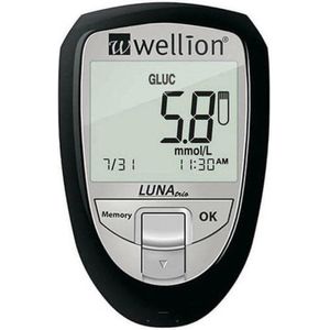 Wellion Luna Trio 3-in-1 glucose, cholesterol en urinezuur meter