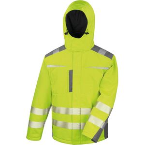 Jas Unisex L Result Lange mouw Fluorescent Yellow 100% Polyester