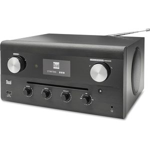 Dual CR 900 Phantom Radio/CD-speler met internetradio DAB+, FM AUX, Bluetooth, CD, DLNA, NFC, USB, WiFi, Internetradio G, zwart