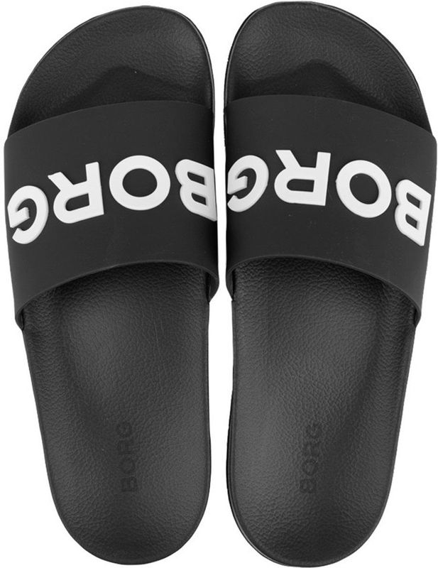 Badslipper - Knox - Zwart/Wit - Flexibel - Comfortabele Pasvorm