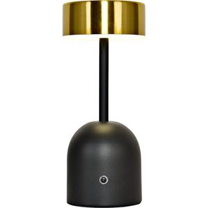 Olucia Isabel - Moderne Tafellamp - Aluminium - Messing;Zwart