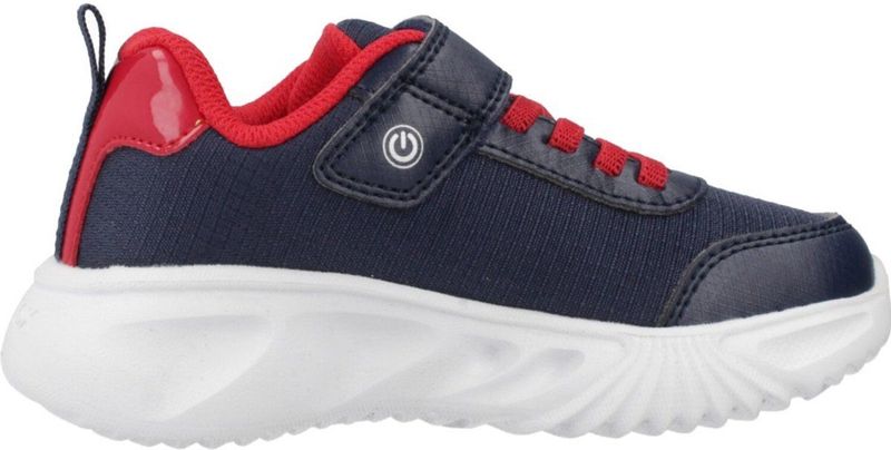 Geox - J Assister Boy - Sneakers - Navy / Rood - Ademend