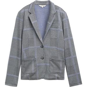 TOM TAILOR - Blazer - Navy - Revers Kraag, Knoopsluiting, Slanke Pasvorm