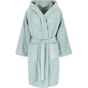 Casilin - Badjas Teddy voor Meisjes en Jongens - Maat 98/104 - Voor Kinderen - Met capuchon, Met riem - Badstof, Fleece, Katoen - Absorberend - Wasmachinebestendig - Groen