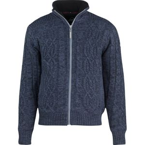 BJØRNSON Viggo Teddy Wintervest Heren - Kabel Gebreid - Maat 6XL - Donkerblauw