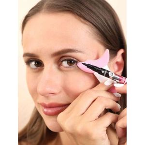 Multifunctioneel Makeup Hulpmiddel - Eyeliner tool - Makeup - Mascara Hulpmiddel - Eyeliner - Makeup Hulpmiddel - Roze
