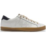 P448 - F25JOHN1 - Trainers - Wit - Leer - Plat - Veters - Casual