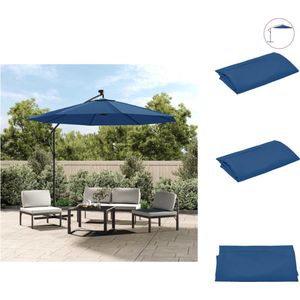 vidaXL Parasoldoek - Vervangend - Zweefparasol - 300 cm - UV-beschermend polyester - A - Parasol