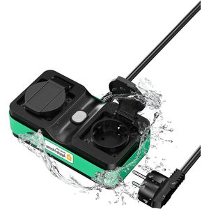 Slim stopcontact voor buiten - waterdicht IP44 - werkt met HomeKit Alexa - 16A