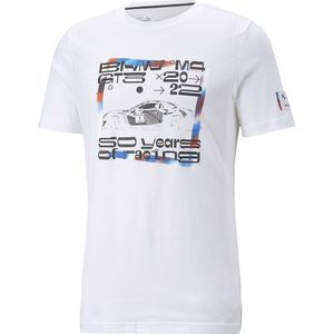 PUMA BMW Motorsport Statement Car Graphic T-shirt Heren - Puma White - XL