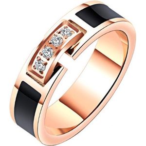 Cilla Jewels dames ring Rosegoudkleurig Verguld Zirconia-16mm