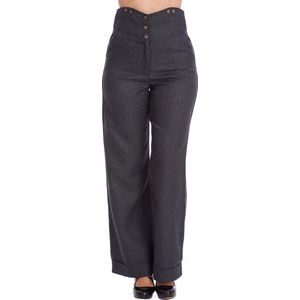 Banned Retro - 50s Sassy Trousers - Pantalon - Grijs