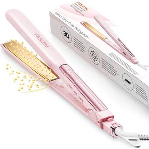 2-in-1 stijltang voor krullen en stijl met snelle opwarming en titanium platen