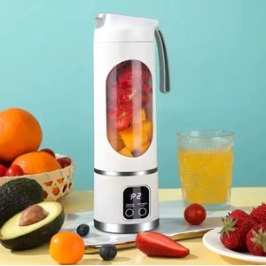 SunBuddy - Blender To Go - Draagbare 450ml Juicer Blender met 12 Bladen in Paars | USB-Oplaadbaar, IJsbreker en Smoothie Cup voor Onderweg