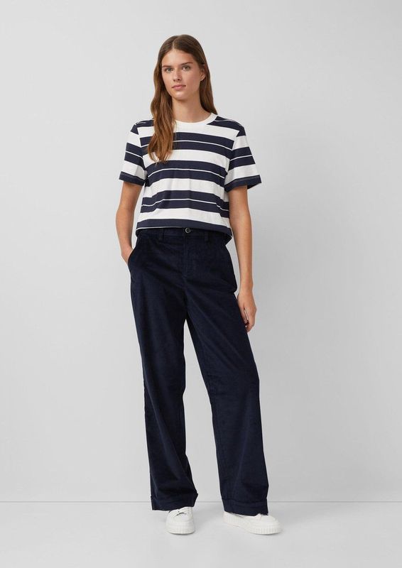 Broek - Corduroy - Ribbroeken - Hoge Silhouet - Wijde Pijpen