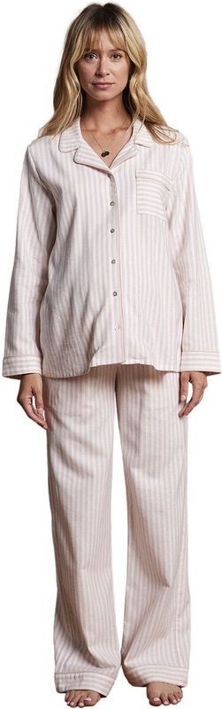 ENVIE DE FRAISE - Gestreepte Pyjama - Roze - Flanel - Voor Zwangerschap en Borstvoeding