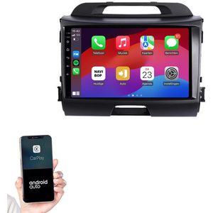 Geschikt voor Kia Sportage 2010-2016 | 9"" Android 14.0 Autoradio | Apple CarPlay & Android Auto | 2GB RAM & 32GB opslag | Draadloze verbinding | HD Touchscreen | FM, AM, DAB+ Radio | Bluetooth handsfree bellen