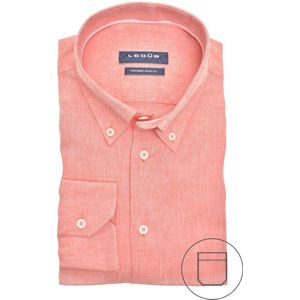 Ledûb modern fit linnen oranje