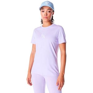 New Era Mlb Le Regular New York Yankees T-shirt Met Korte Mouwen Paars L Man,Vrouw