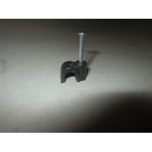 25 stuks Kabelclips 5mm rond zwart