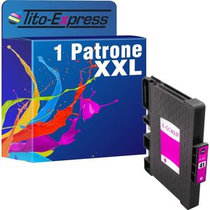 PlatinumSerie 1x cartridge alternatief voor RICOH GC-41 GC41 Magenta