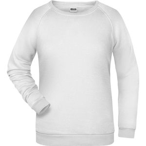 James And Nicholson Dames/dames Basic Sweatshirt (Wit)