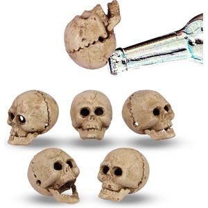 Decoratief Beeld - Gietijzeren Flessenopeners Schedels - Gietijzer - Wexdeco - Zwart En Wit - 7.8 X 5.2 Cm