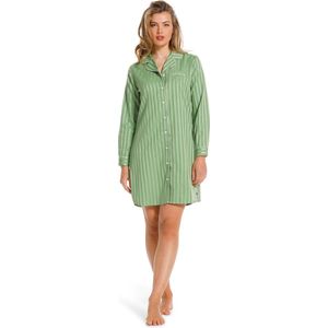 Pastunette dames nachthemd Satijn L/M - Green Stripe - 36 - Groen