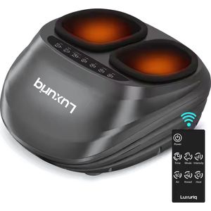 Luxuriq® Voetmassage Apparaat – Shiatsu Massage Apparaat – Met Luchtcompressie En Verwarming – Voor Neuropathie – Verbeterde Bloedsomloop