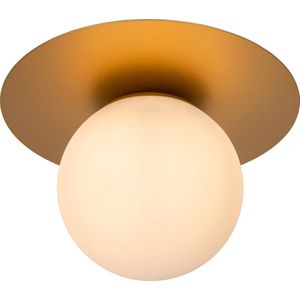 Lucide TRICIA - Plafonnière - Ø 25 cm - LED Dim to warm - 1xE27 - Mat Goud / Messing