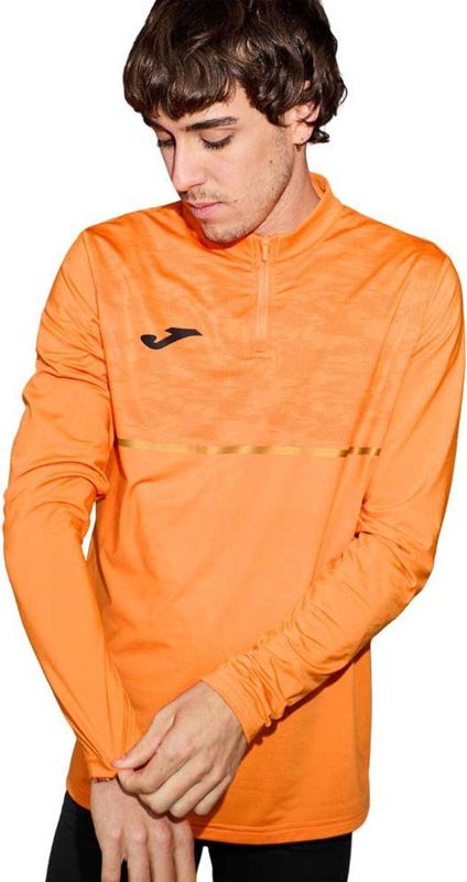 Joma - Record III - Sweatshirt - Oranje - Halve Rits