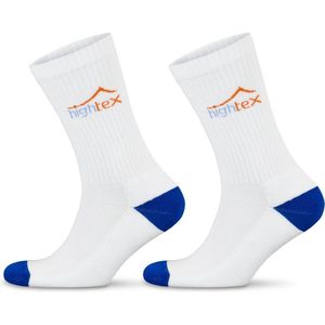 GoWith - kotoen sokken - sportsokken - 2 paar - wandelsokken - sokken heren - kleur wit blauw - maat 42-44