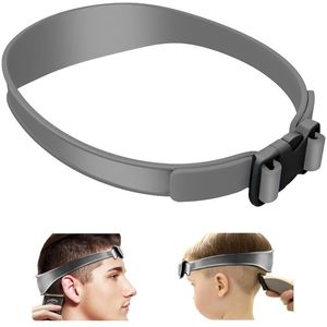 Nekscheersjabloon, Verstelbare gebogen siliconen haartrimmer, nekscheersjabloon en haartrimmergids, kappersgereedschap, Geschikt voor doe-het-zelfkapsel | Verloopkapselgids (zwart)