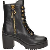 Guess Cabra Dames Veterboot - Zwart - Maat 38