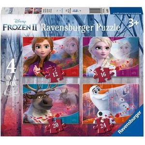 Disney Frozen Puzzel - 4 in 1 (12, 16, 20, 24 stukjes)