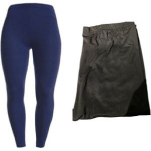 Klassieke legging voor dames van Bamboe-Viscose 2XL/3XL 44-46 zwart