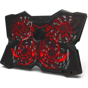 DD® Laptop Cooler - Laptop Standaard - Laptopkoeler - 41x28x4cm - Rood