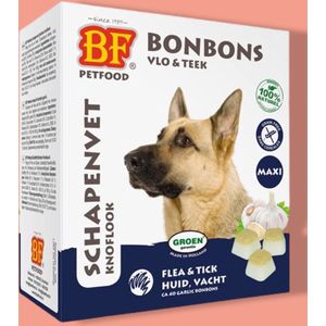 Biofood - Schapenvet Maxi Bonbons Knoflook - 2 x 40 Stuks