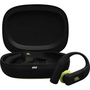 JBL Endurance Peak 4 - Draadloze Sport Earbuds - IP68 - Smart Ambient - Zwart & Lijmgroen