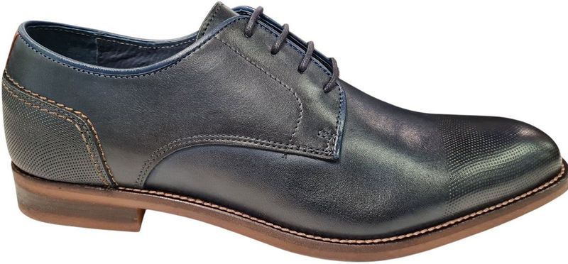 Berkelmans - Hatch - Geklede Heren Veterschoenen - Donker Blauw - 44